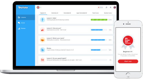 Busuu desktop